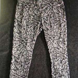 Black and White Patterned Pants